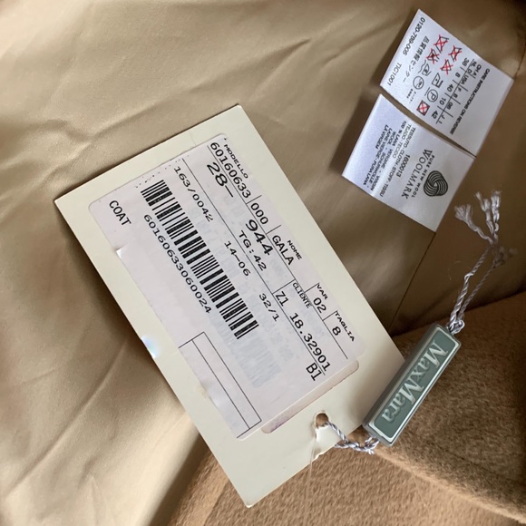 MaxMara Full Length Coat Pure New Wool New With Tags - Picture 8 of 10